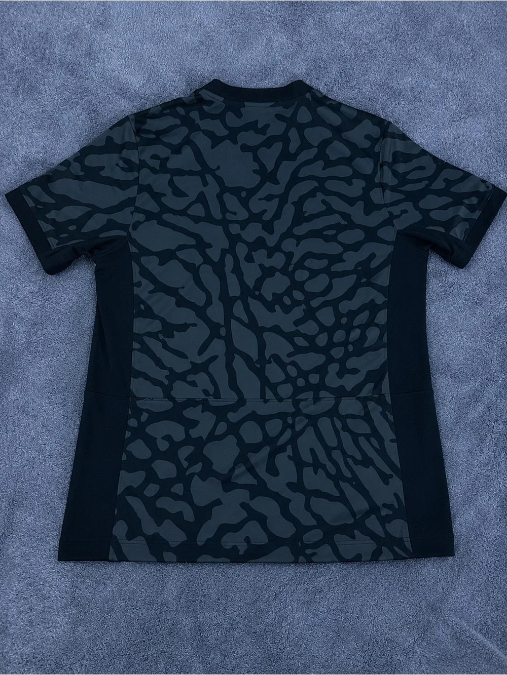 Jordan Paris Black & Gray Camo Football Jersey with Red Jumpman